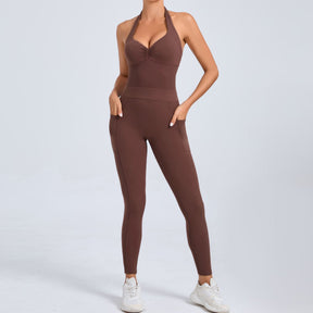 FlexFit Halter Pocket Jumpsuit