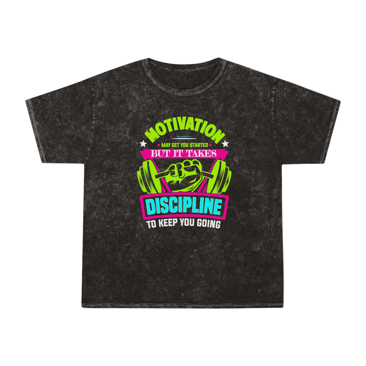 Motivation & Discipline Washed Gym Shirt