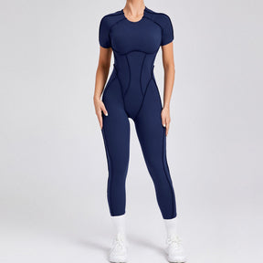 FlexEase Full-Length Jumpsuit (Short Sleeves & Long Pants)