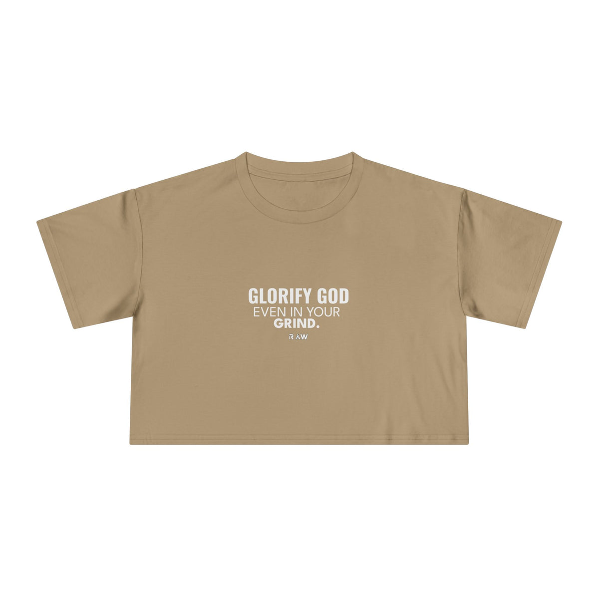 Glorify God, Grind - Crop Tee