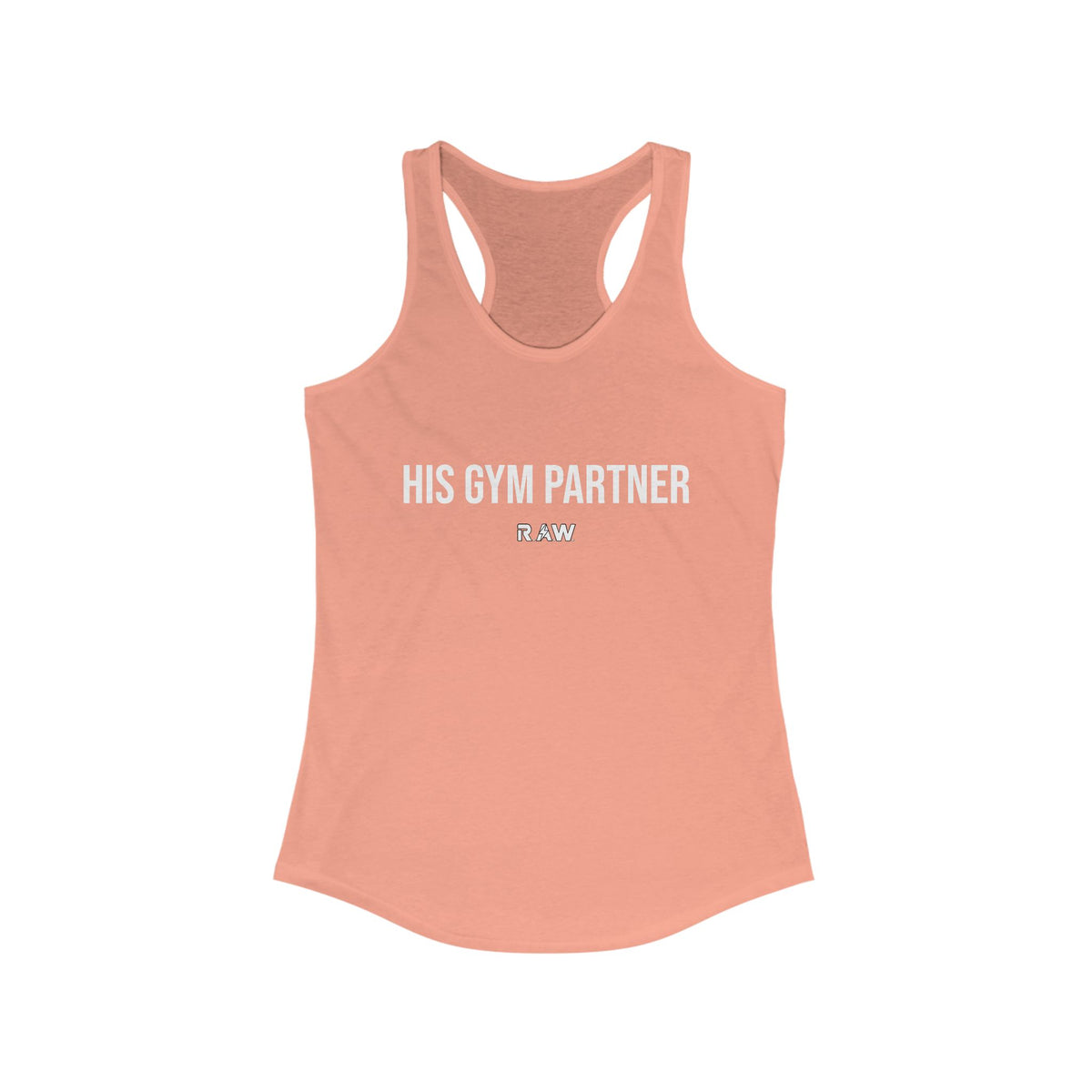 His Gym Partner – Women’s Racerback Tank