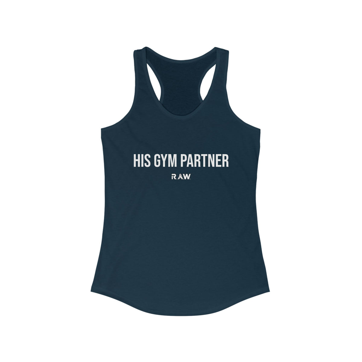 His Gym Partner – Women’s Racerback Tank