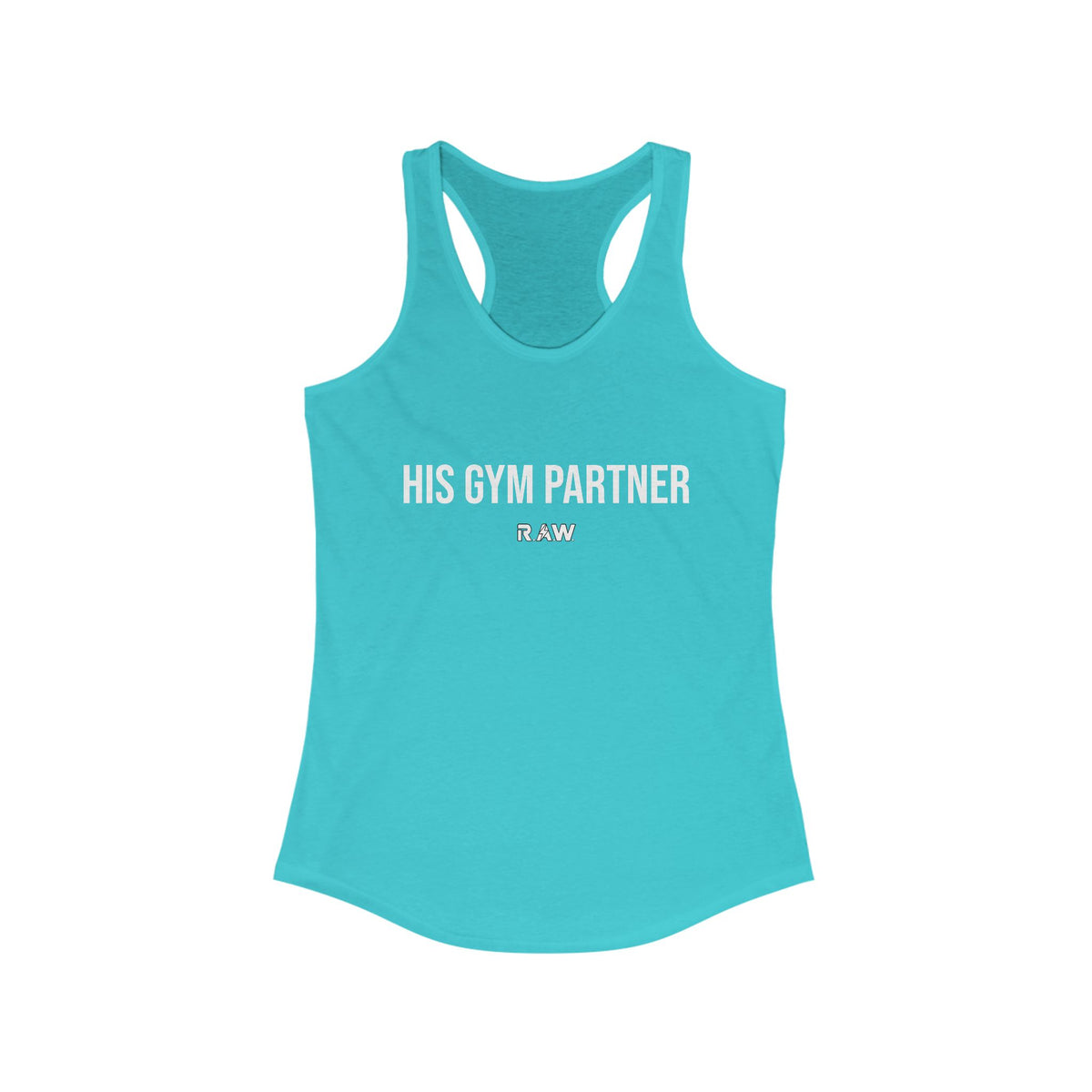 His Gym Partner – Women’s Racerback Tank