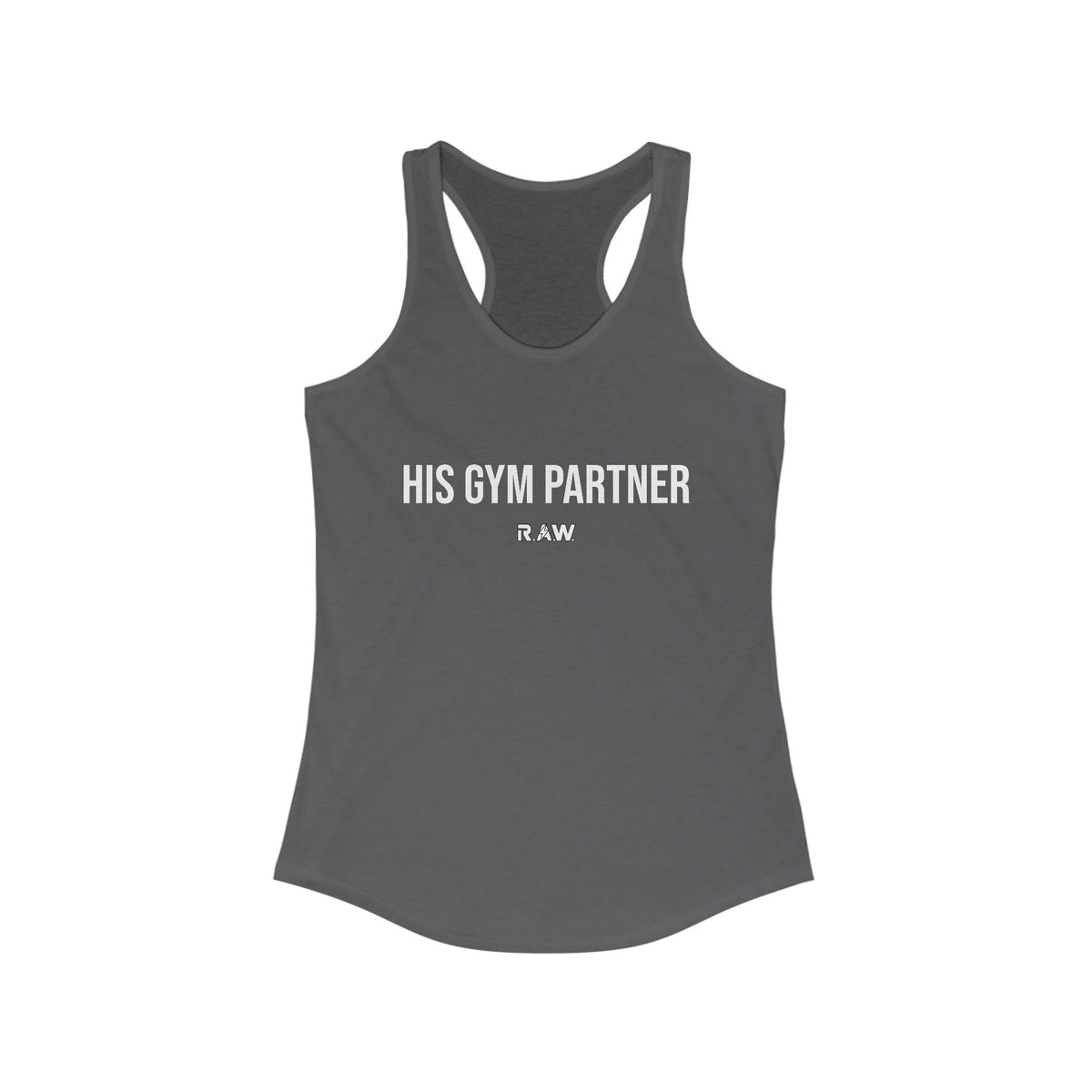 His Gym Partner – Women’s Racerback Tank
