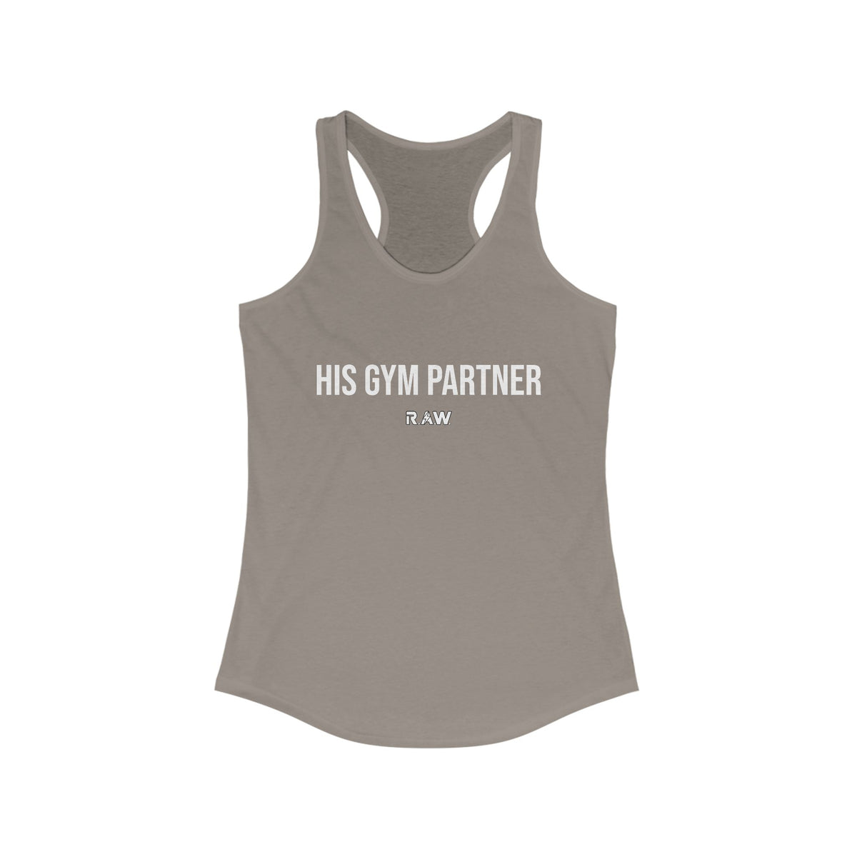 His Gym Partner – Women’s Racerback Tank