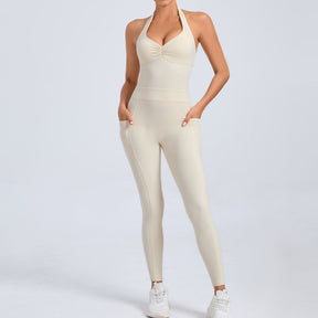 FlexFit Halter Pocket Jumpsuit