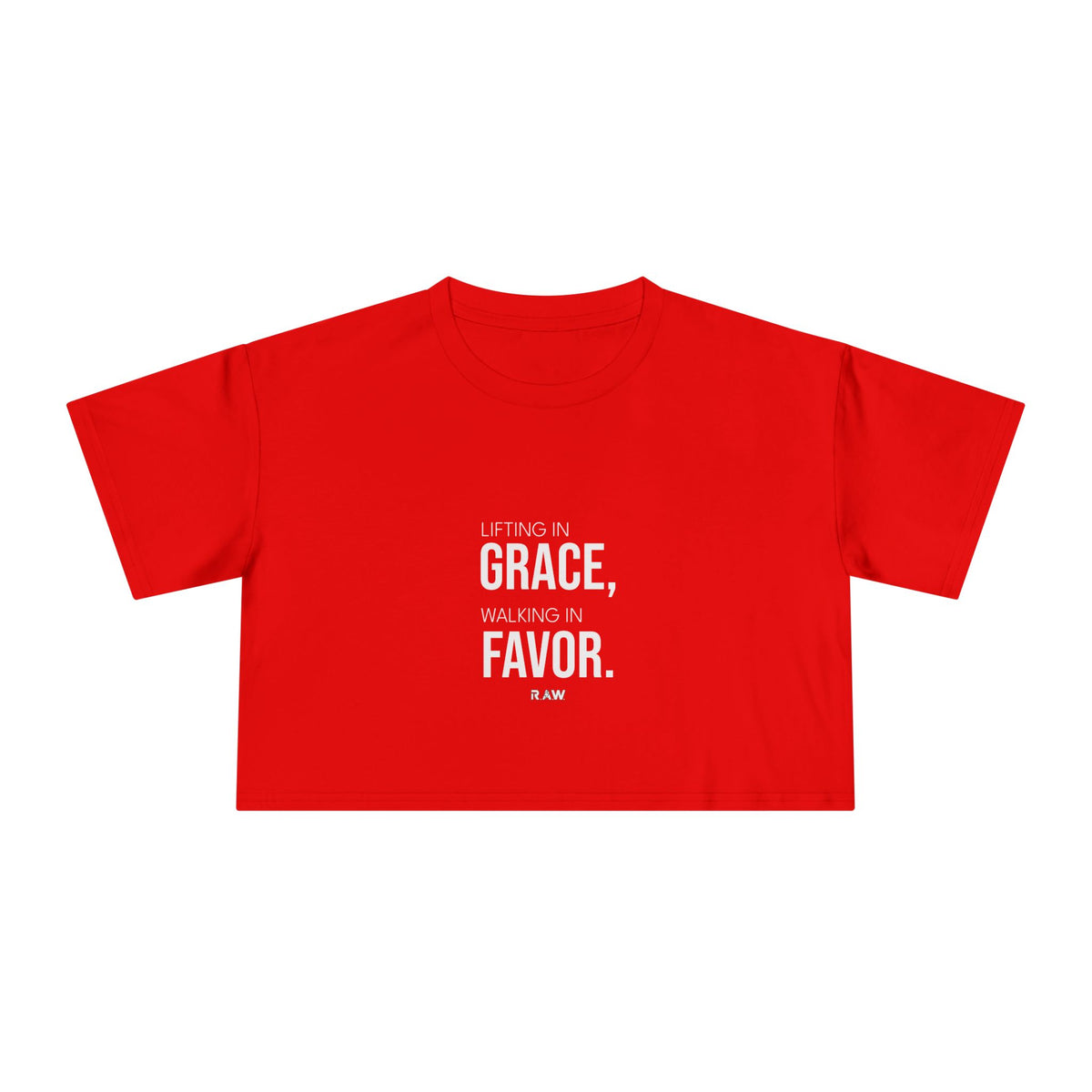 Lifting In Grace - Crop Tee
