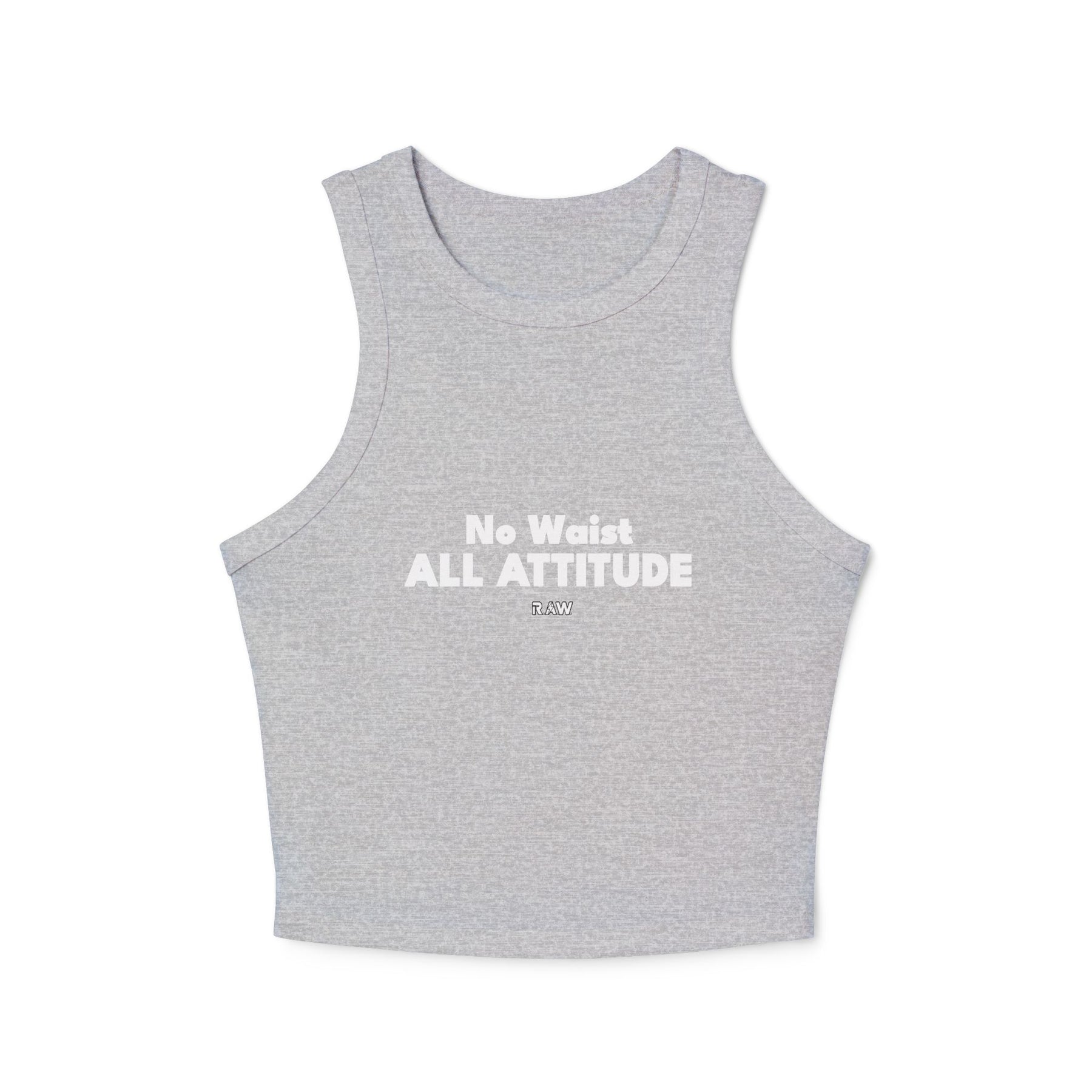 No Waist, All Attitude. Women's Micro Rib Racer Tank Top