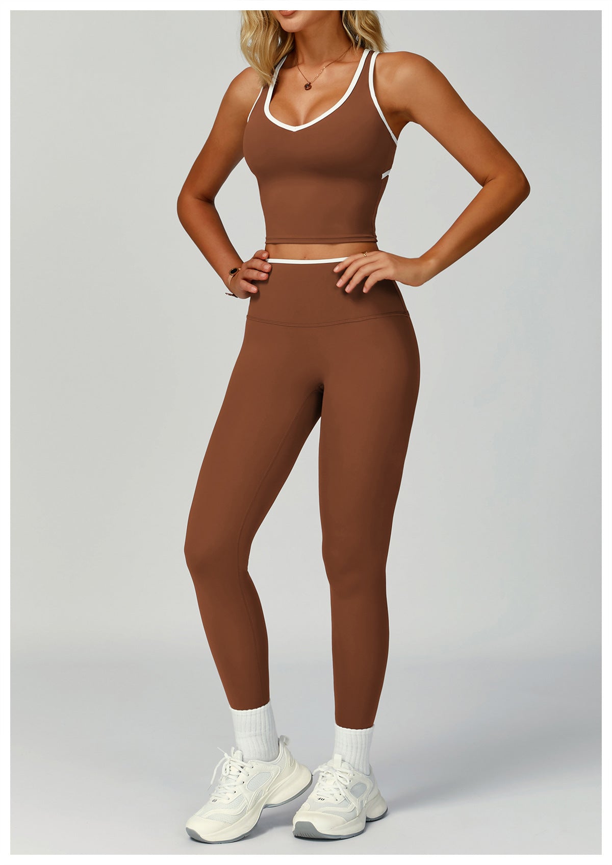Sculpt & Flow Leggings Set – Strappy or Racerback Top + Straight or Flared Leg
