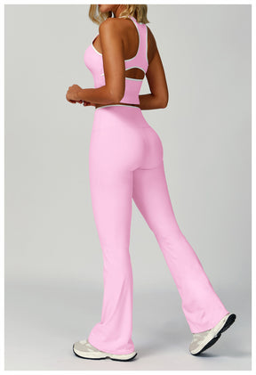 Sculpt & Flow Leggings Set – Strappy or Racerback Top + Straight or Flared Leg