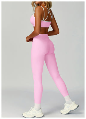 Sculpt & Flow Leggings Set – Strappy or Racerback Top + Straight or Flared Leg