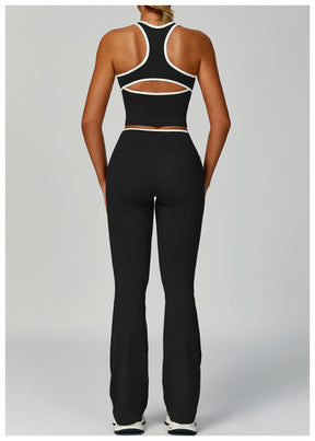 Sculpt & Flow Leggings Set – Strappy or Racerback Top + Straight or Flared Leg