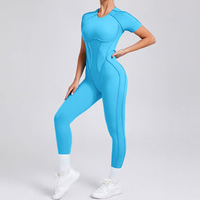 FlexEase Full-Length Jumpsuit (Short Sleeves & Long Pants)