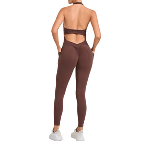 FlexFit Halter Pocket Jumpsuit