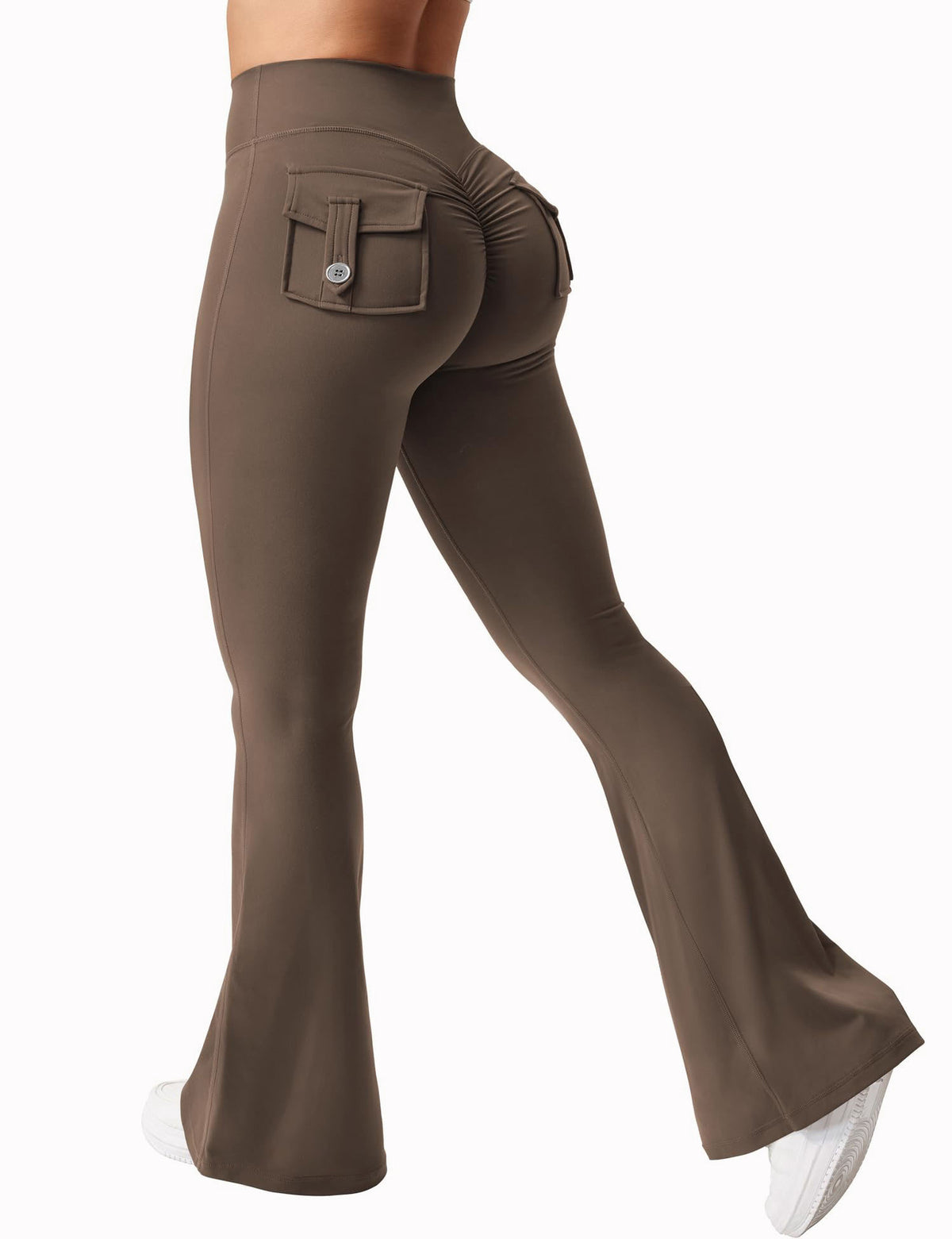Peach Lyft Flare Leggings