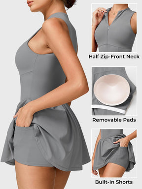RAW Zipper Tennis Dress