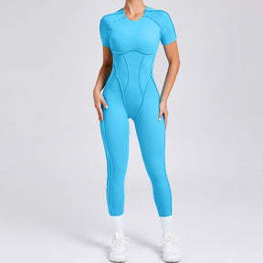 FlexEase Full-Length Jumpsuit (Short Sleeves & Long Pants)