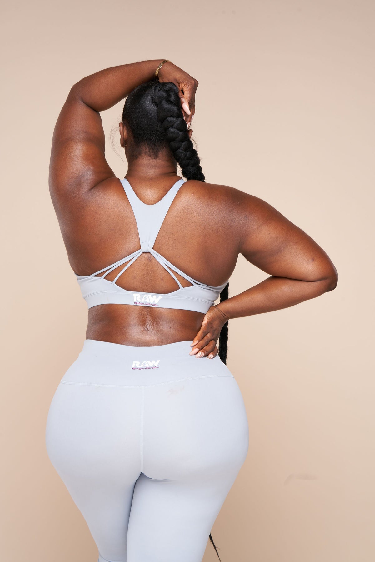 Refocus Me (Powder Blue) Sports Bra