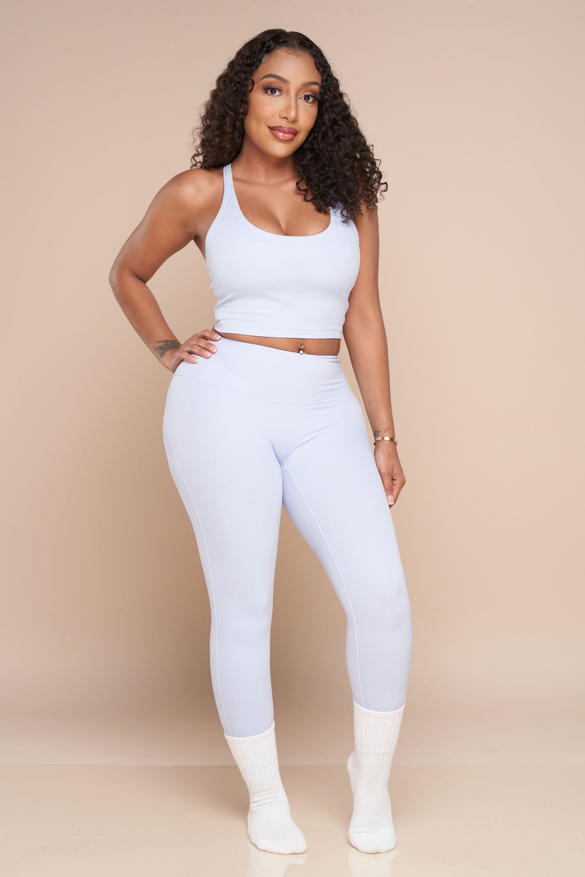 Get Committed (Baby Blue) Sports Bra
