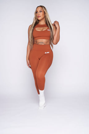 Get Physical Sports Bra - Rust