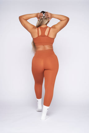 Get Physical Sports Bra - Rust