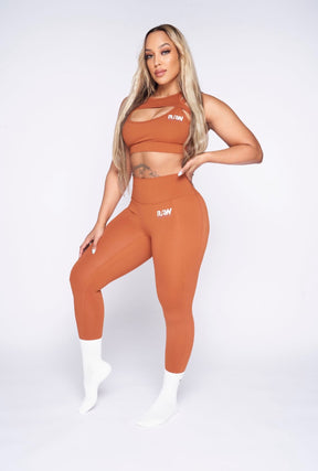 Get Physical Sports Bra - Rust