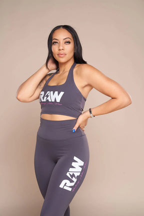 ShockProof Halter Sports Bra (Grey)